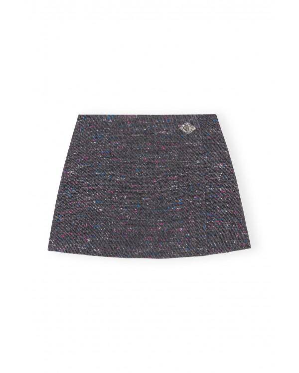MULTI WOOL PHANTOM MINI SKIRT