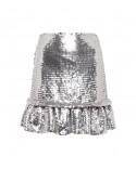 SILVER MINI SKIRT