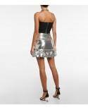 SILVER MINI SKIRT