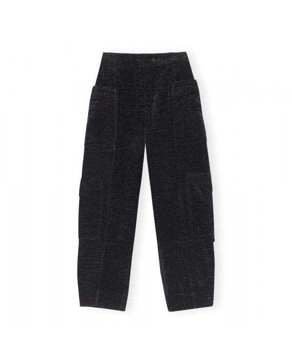 CHENILLE PANTS BLACK