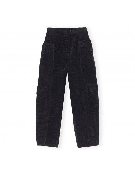 CHENILLE PANTS BLACK