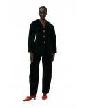 CHENILLE PANTS BLACK