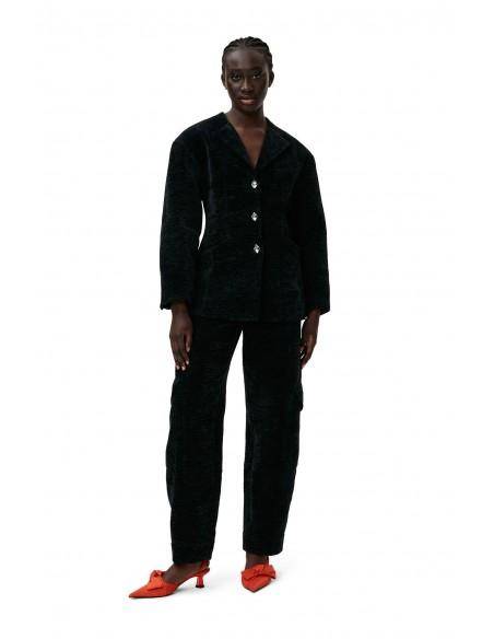 CHENILLE PANTS BLACK