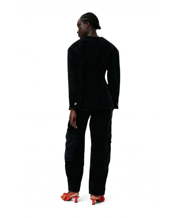 CHENILLE PANTS BLACK 2
