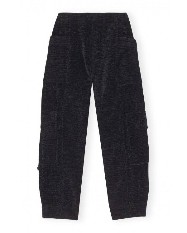 CHENILLE PANTS BLACK