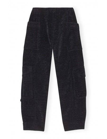 CHENILLE PANTS BLACK