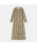 ROBE PRINTED LIGHT CREPE MAXI SNAKE STARFISH