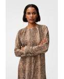 ROBE PRINTED LIGHT CREPE MAXI SNAKE STARFISH