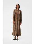ROBE PRINTED LIGHT CREPE MAXI SNAKE STARFISH