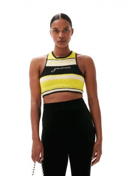 TOP CROCHET RACERBACK GOLDEN KIWI