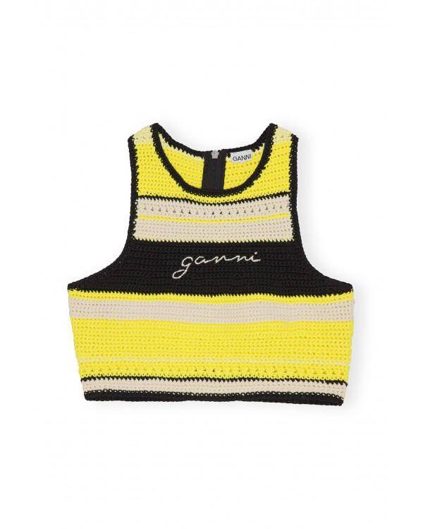 TOP CROCHET RACERBACK GOLDEN KIWI