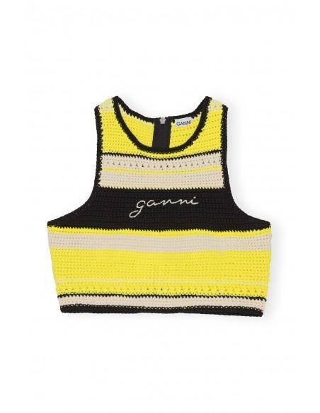 TOP CROCHET RACERBACK GOLDEN KIWI