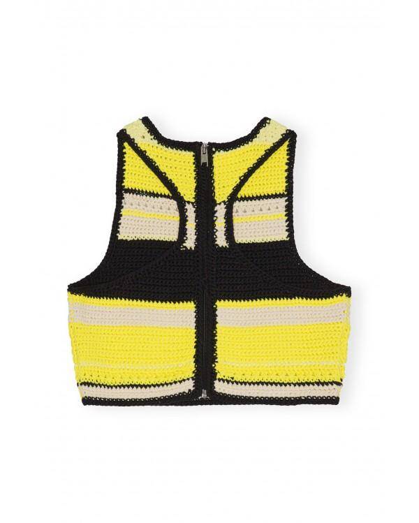 TOP CROCHET RACERBACK GOLDEN KIWI