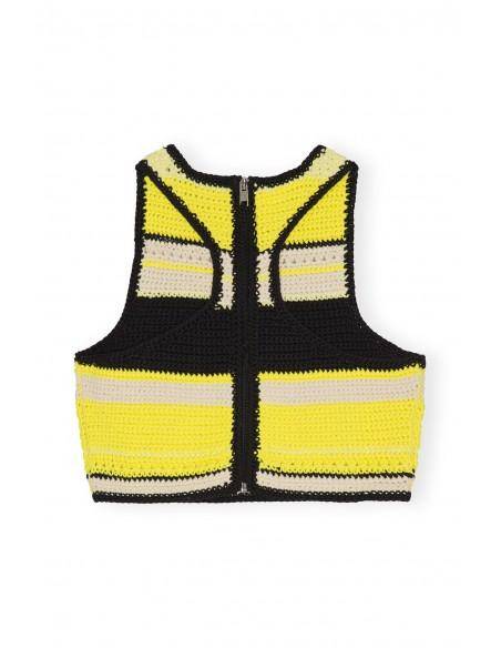 TOP CROCHET RACERBACK GOLDEN KIWI