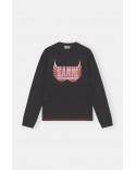 T-SHIRT MELANGE LIGHT JERSEY LONG SLEEVE PHANTOM