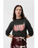 T-SHIRT MELANGE LIGHT JERSEY LONG SLEEVE PHANTOM