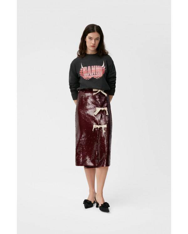 T-SHIRT MELANGE LIGHT JERSEY LONG SLEEVE PHANTOM