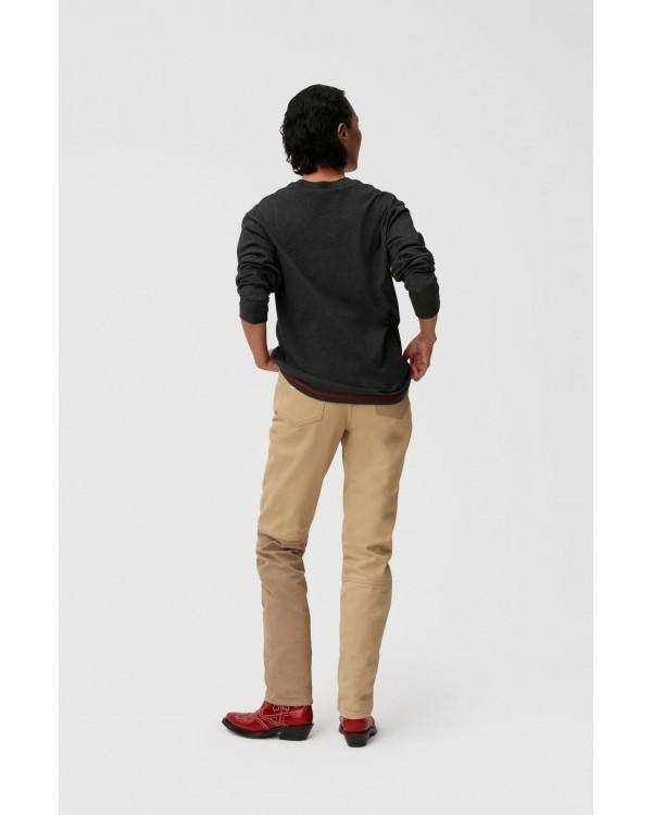 T-SHIRT MELANGE LIGHT JERSEY LONG SLEEVE PHANTOM