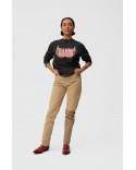 T-SHIRT MELANGE LIGHT JERSEY LONG SLEEVE PHANTOM