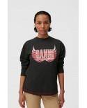 T-SHIRT MELANGE LIGHT JERSEY LONG SLEEVE PHANTOM