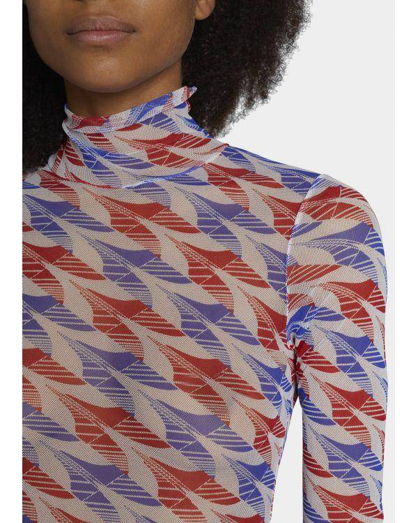 Top MESH AVIATION HOUNDSTOOTH