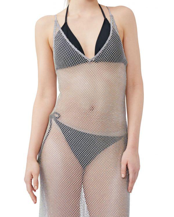 ROBE EMBELLISHED SILVER 2