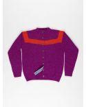 CARDIGAN Nancy LAMSWOOL PURPLE/RED