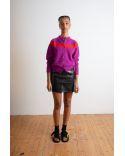 CARDIGAN Nancy LAMSWOOL PURPLE/RED