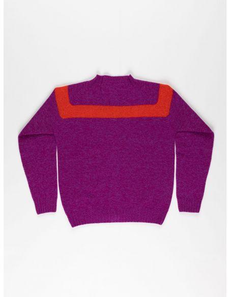 CARDIGAN Nancy LAMSWOOL PURPLE/RED