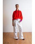 Pull Bryan OVERSIZED RED/PURPLE