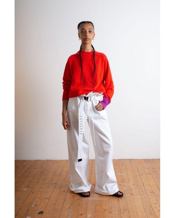Pull Bryan OVERSIZED RED/PURPLE
