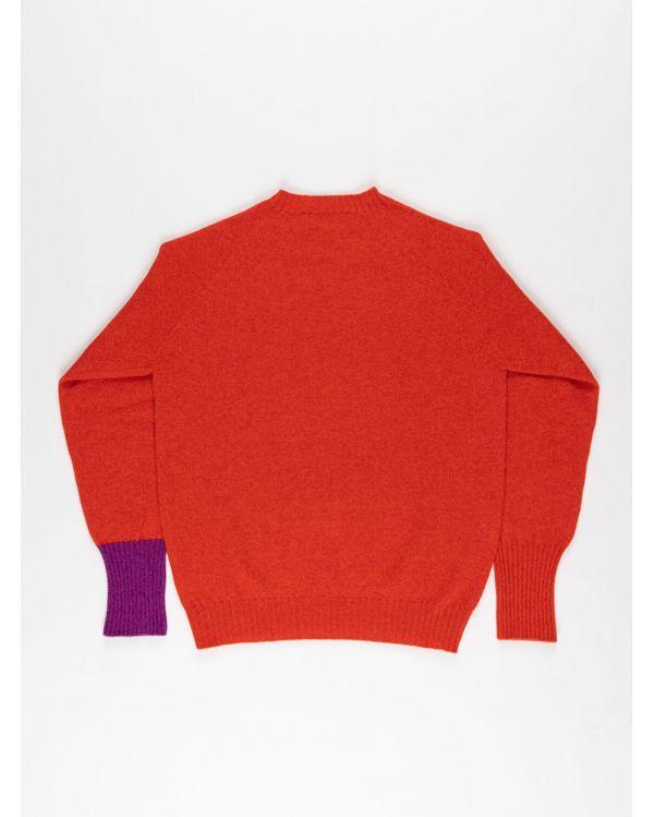 Pull Bryan OVERSIZED RED/PURPLE