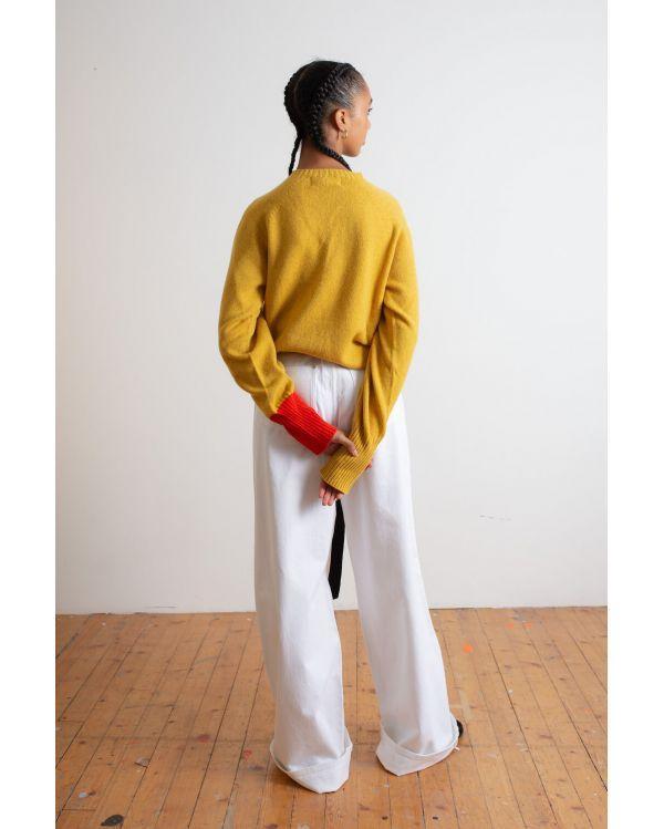 Pull Bryan OVERSIZED YELLOW/RED