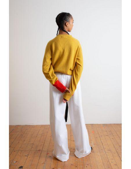 Pull Bryan OVERSIZED YELLOW/RED