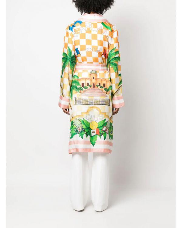 CASABLANCA TENNIS CLUB silk dress