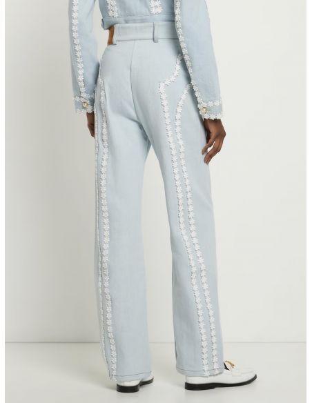 Pantalon DENIM DAISY LACE TRIM