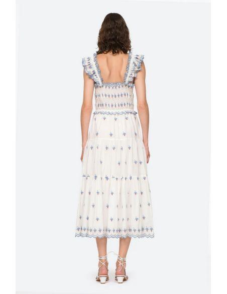 ROBE RENEE EMB STRAWBERRY CREAM