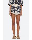 SHORT KAIA KALEIDOSCOSPE APPLIQUE NAVY
