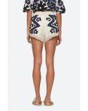 SHORT KAIA KALEIDOSCOSPE APPLIQUE NAVY