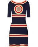 ROBE COURTE NAVY/GOLD