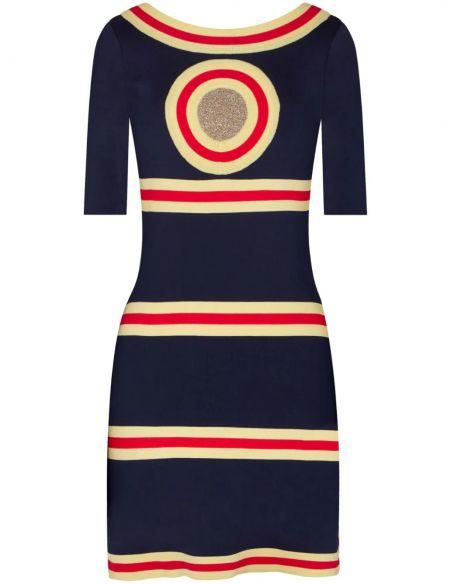ROBE COURTE NAVY/GOLD