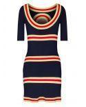 SHORT NAVY/GOLD DRESS