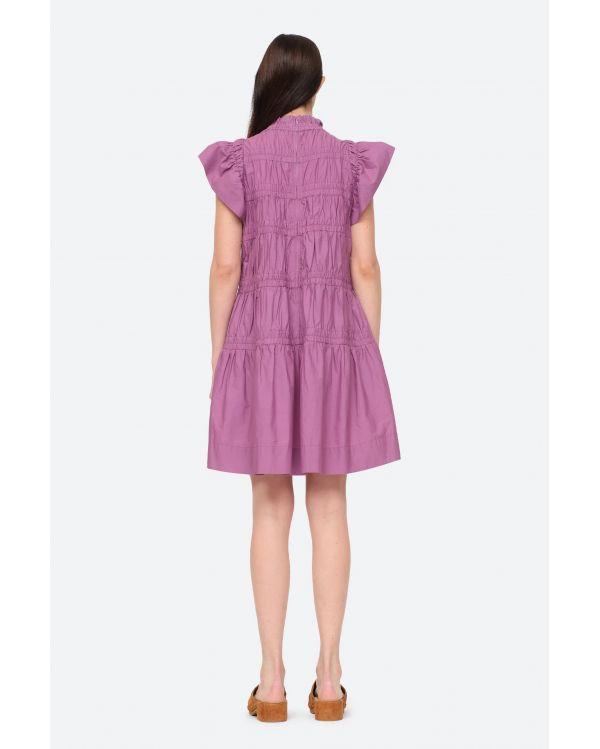 ROBE STEPH COTTON FLUTTER TUNIC CROCUS 2