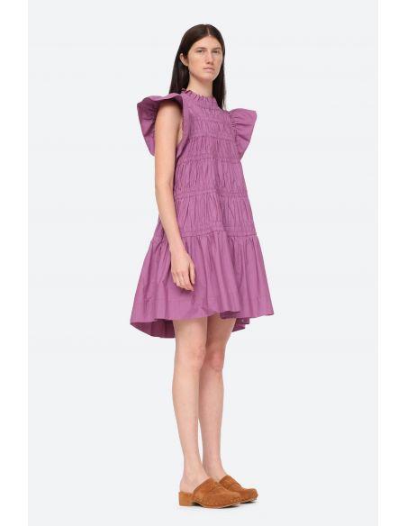 ROBE STEPH COTTON FLUTTER TUNIC CROCUS