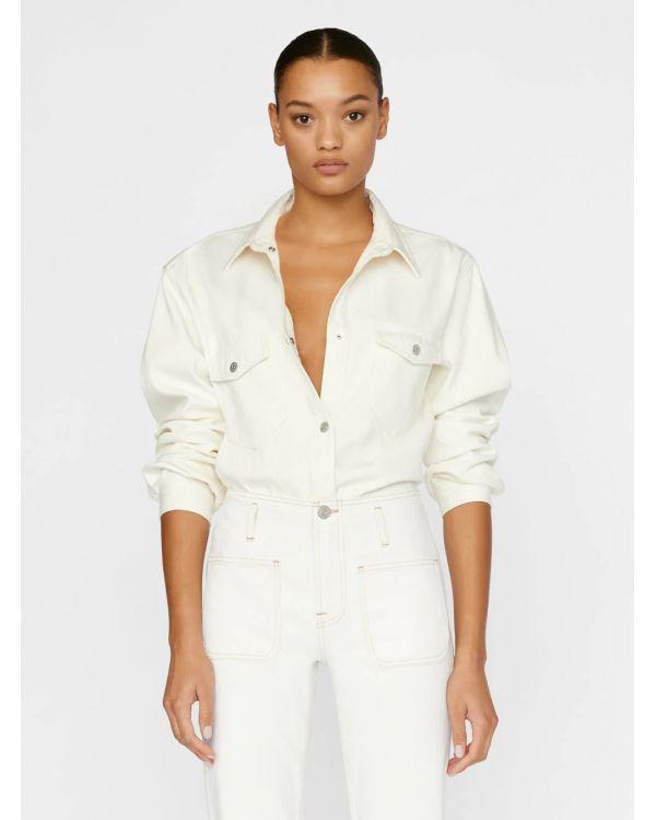 Chemise DOUBLE POCKET BUTTON DOWN SHIRT OFF WHITE
