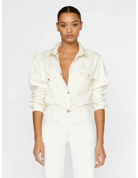 Chemise DOUBLE POCKET BUTTON DOWN SHIRT OFF WHITE