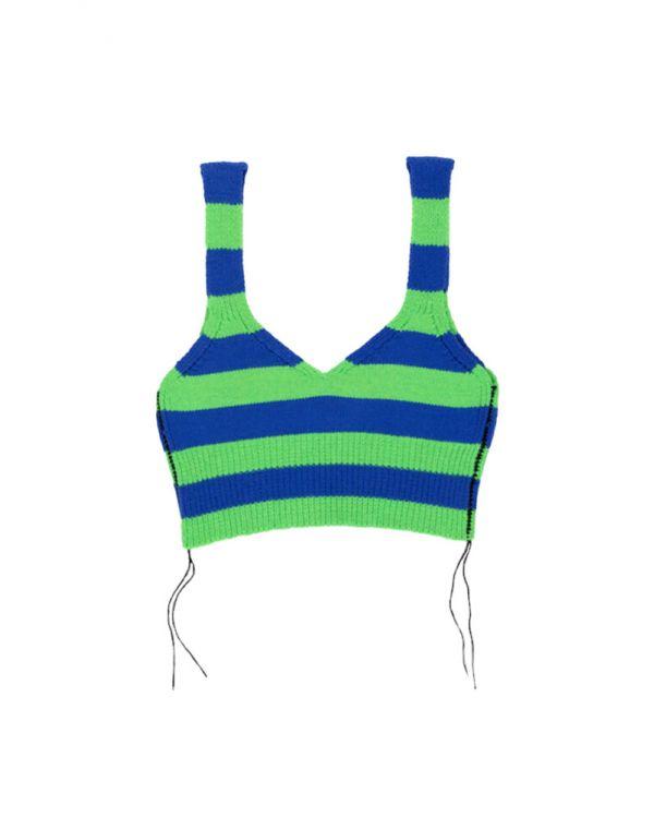 TOP JOSEPHINE BRALETTE NEON GREEN/BLUE