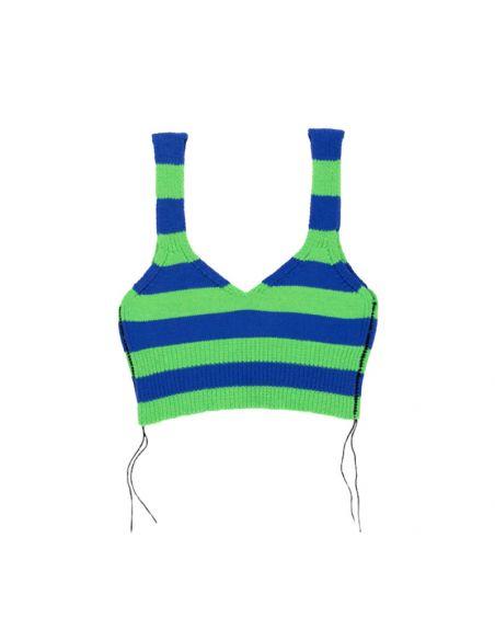 TOP JOSEPHINE BRALETTE NEON GREEN/BLUE