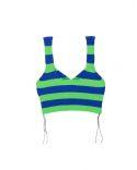 TOP JOSEPHINE BRALETTE NEON GREEN/BLUE