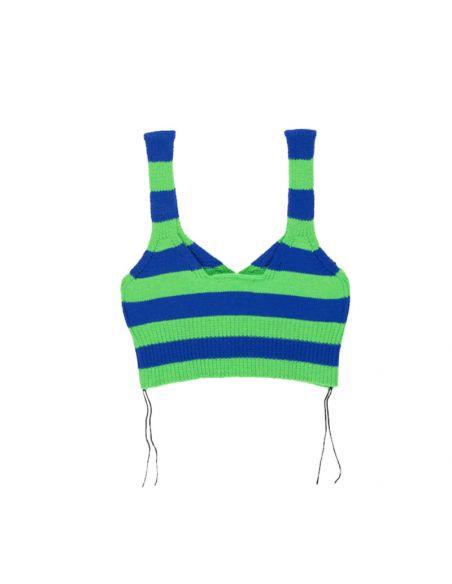 TOP JOSEPHINE BRALETTE NEON GREEN/BLUE